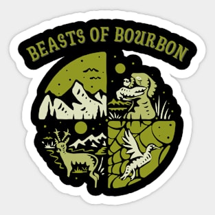 BEASTS OF BOURBON BAND Sticker